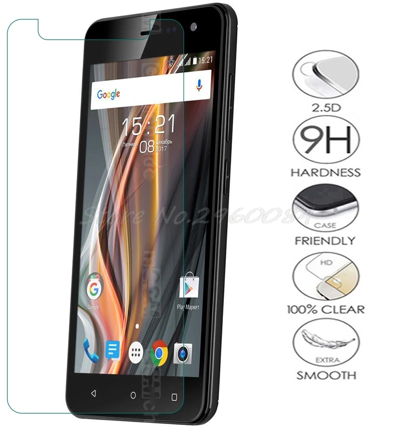 Закаленное стекло 9H для Fly FS508 FS520 FS524 FS528 FS459 FS527 FS521 FS526 FS554 FS408, защитная пленка для экрана, 2 шт.