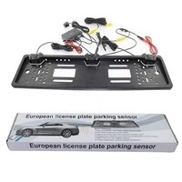 2017 new arrival car parking radar inverting european license plate parking sensor with hd rear view camera fast shipping