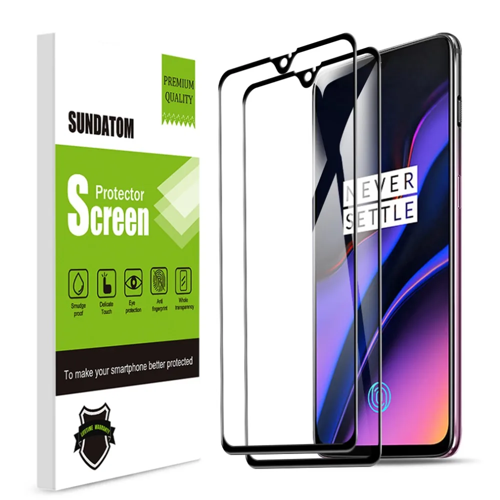 One Plus 6 T Защитная пленка для экрана из закаленного стекла с полным покрытием 3D Edge