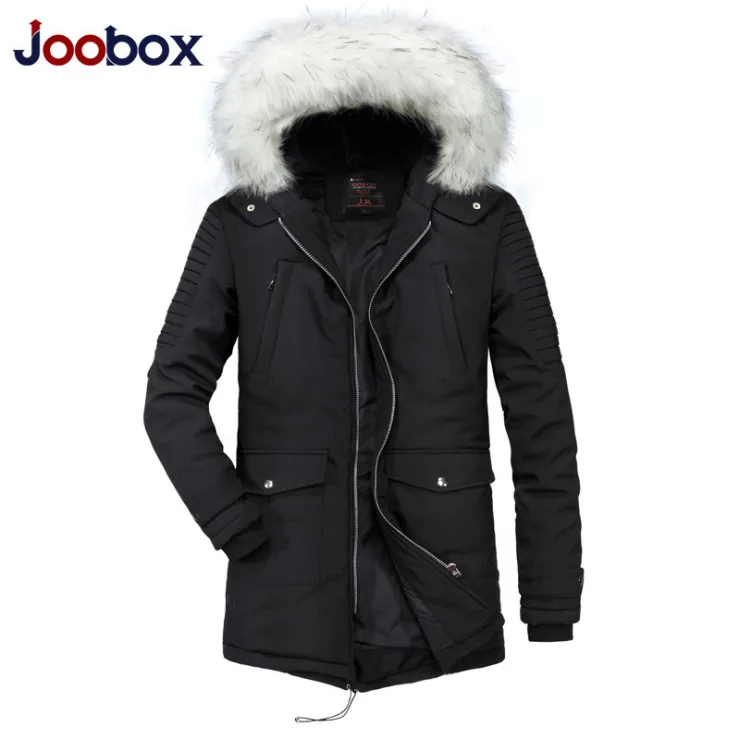 Мужские парки с меховым воротником JOOBOX средней длины новая зимняя утепленная