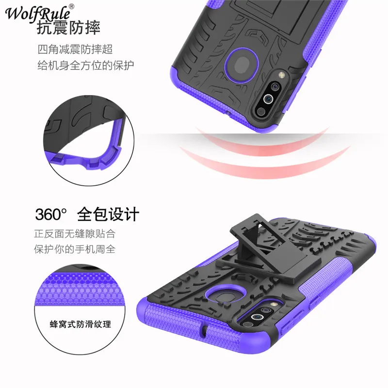 For Cover Samsung Galaxy M30 Case TPU &amp PC Holder Armor Bumper Phone 6.4'' | Мобильные телефоны и аксессуары