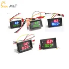 Мини-вольтметр, амперметр постоянного тока 0-100 В, 1 А, 0,28 дюйма, светодиодный, красныйсинийзеленый