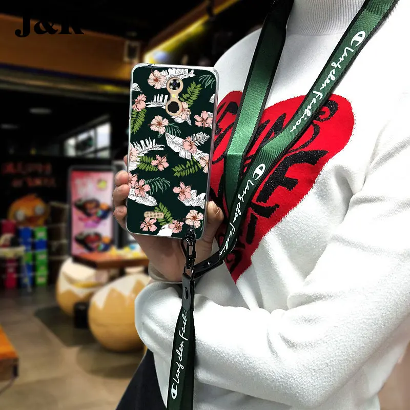 For Oukitel C8 Case Silicon Soft TPU Back Cover Capa 5.5 inch Painting Protective Phone Cases Funda With Lanyard |