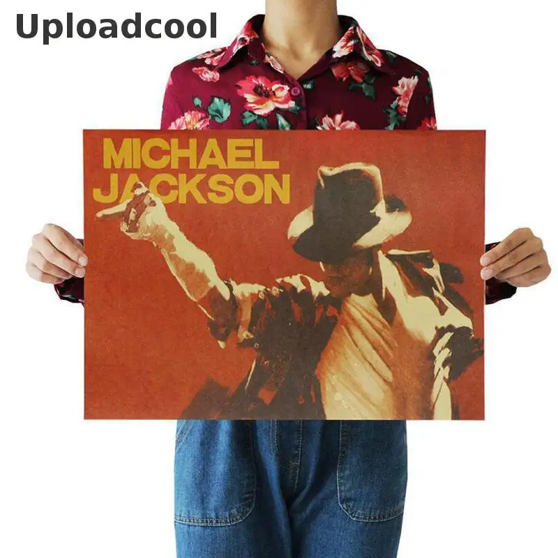 Uploadcool _ ретро крафт бумага постер/Майкл Джексон постер/гостиная спальня детская