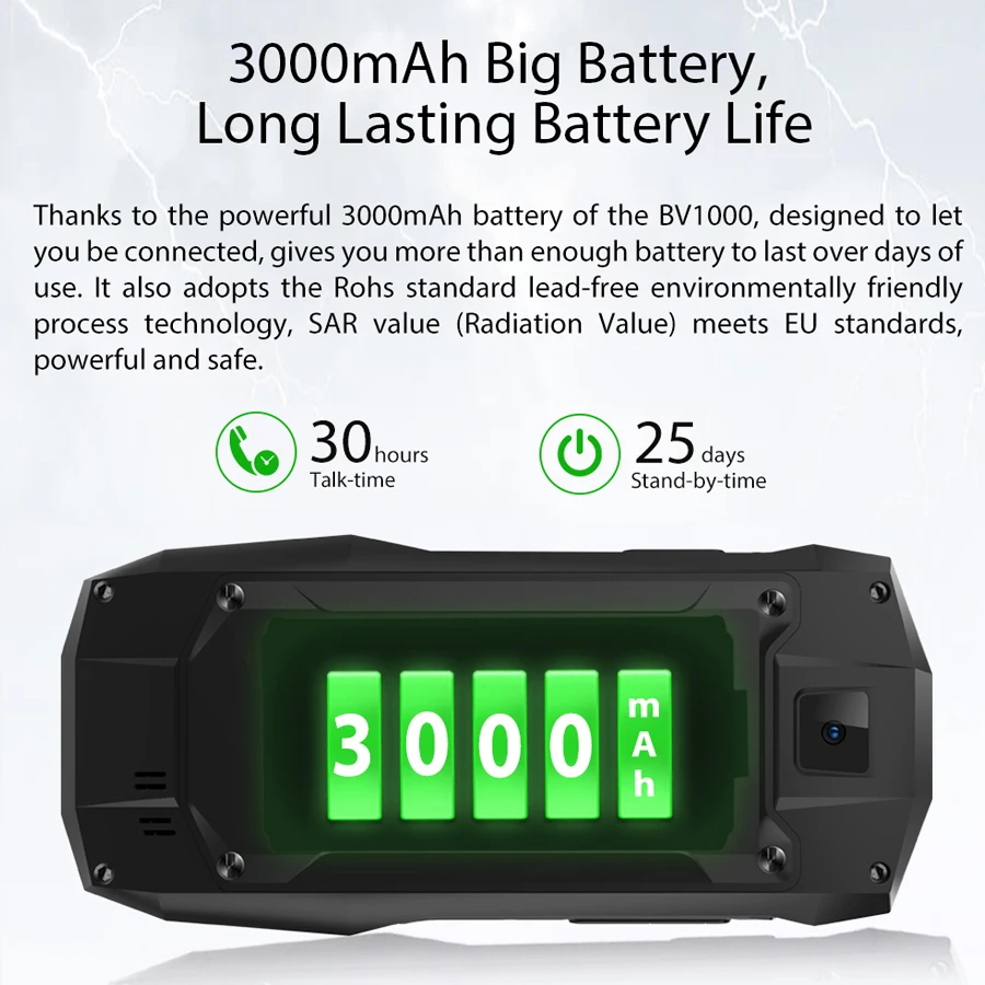 Blackview BV1000 3000 мАч IP68 tri доказательство мобильный телефон 2 4 дюймов dual SIM двойной с