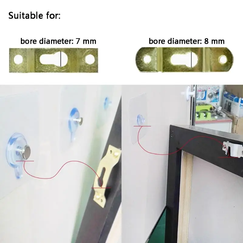 2 шт. Висячие наборы для фото рамки часы постер без дрели|Крючки и направляющие| |