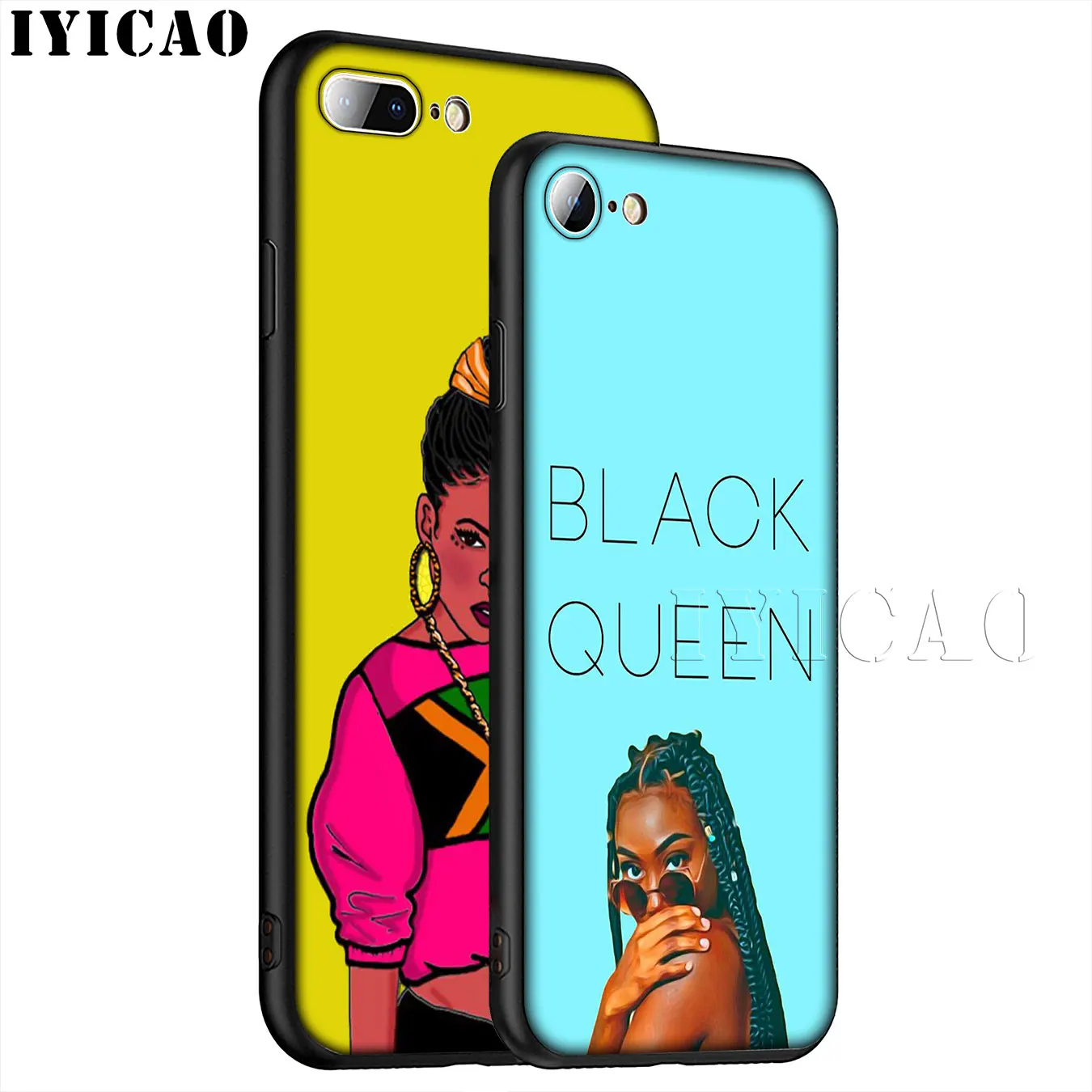 Новый персонализированный Мягкий силиконовый чехол для телефона MELANIN POPPIN Black Girl