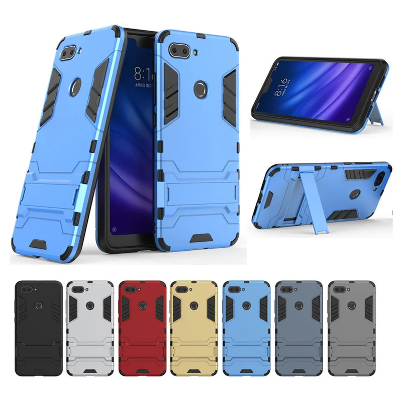 Чехол для телефона Xiaomi 8 lite 2 в 1 кронштейн Железный человек мобильного Lite Броня
