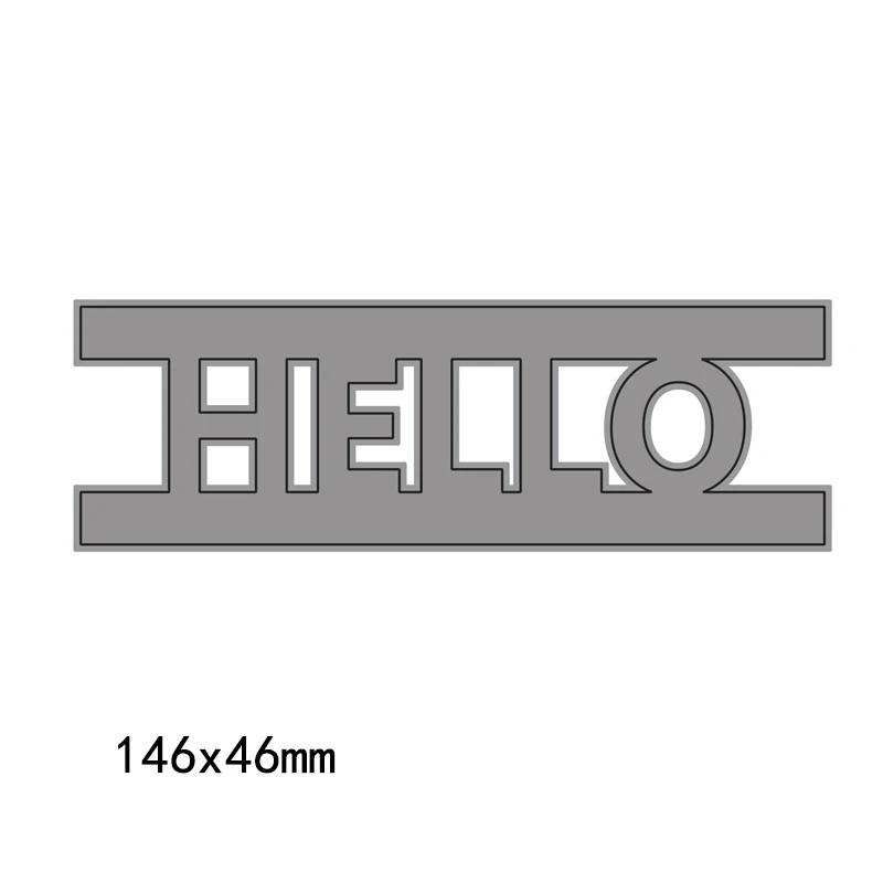 Hello Letters бабочка шаблон металлические высечки режущие штампы для DIY Скрапбукинг