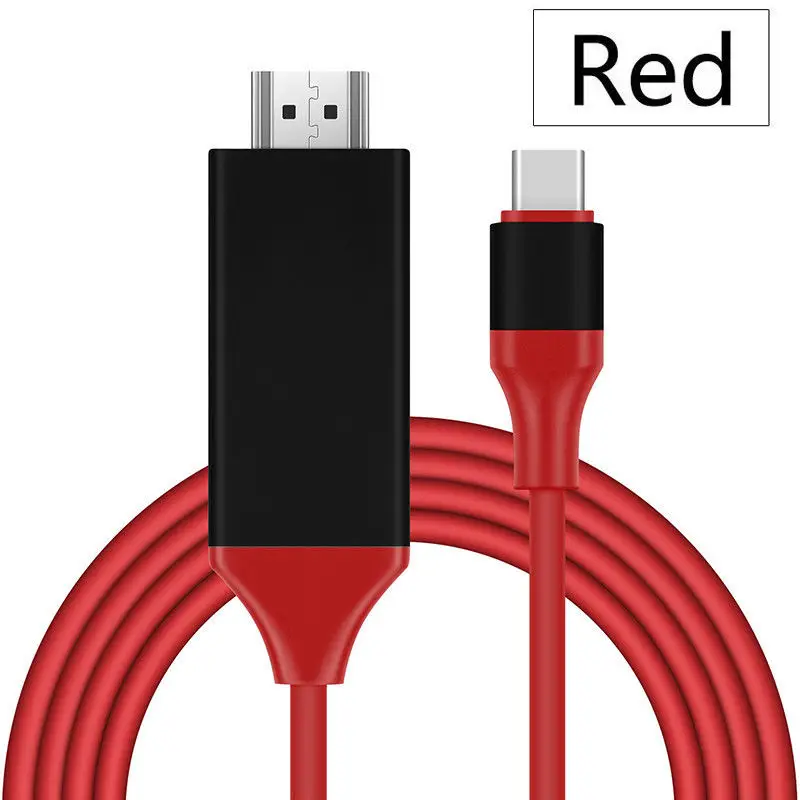 Full HD Type C к HDMI USB 3 1 телефон ТВ/HDTV Видео кабель для Samsung S8 S9 HUAWEI P20 2M | Мобильные