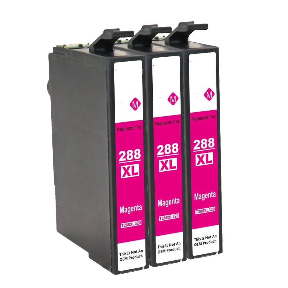 Compatible Ink Cartridge for Epson 288 288XL (3 Magenta) 3-Pack XP-330 XP-434 Printer | Компьютеры и офис