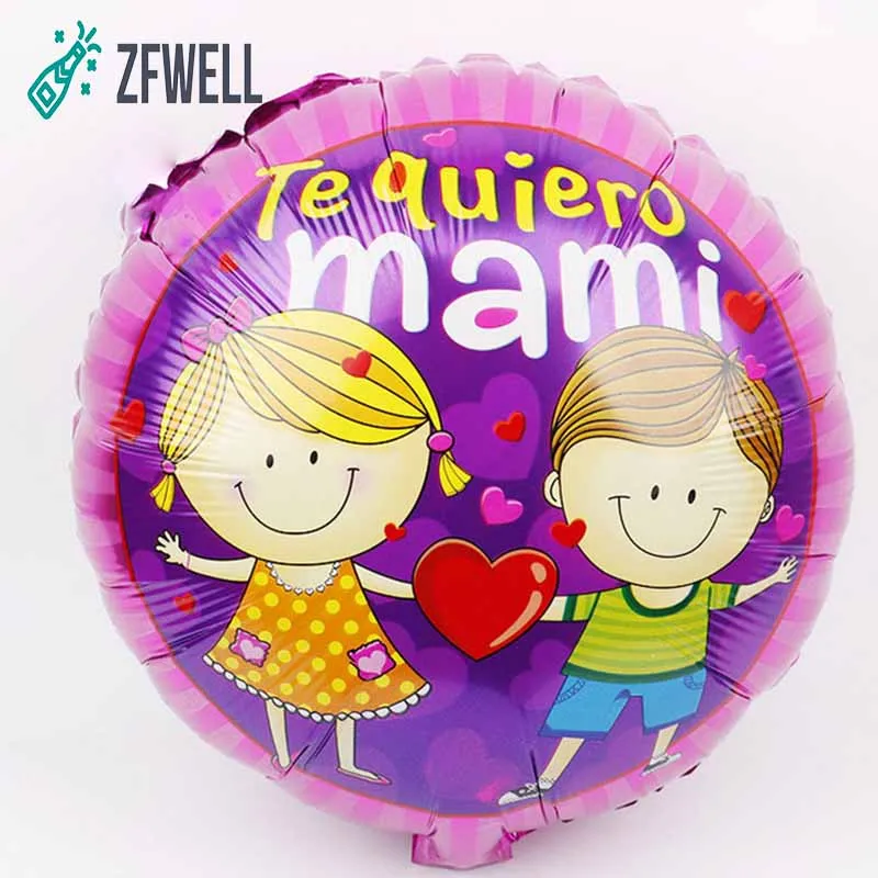 ZFWELL 2pz/ЛОТ 18 дюймовый испанский День матери партии аранжированные Алюминиевые