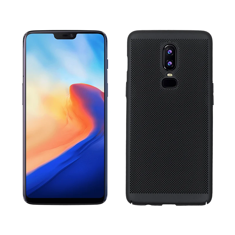 YueTuo чехол для oneplus 5 5t 6 6t one plus 1+ 5 1+ 6 дышащая сетка 3D излучающий телефон Жесткий пластиковый задний чехол etui capa