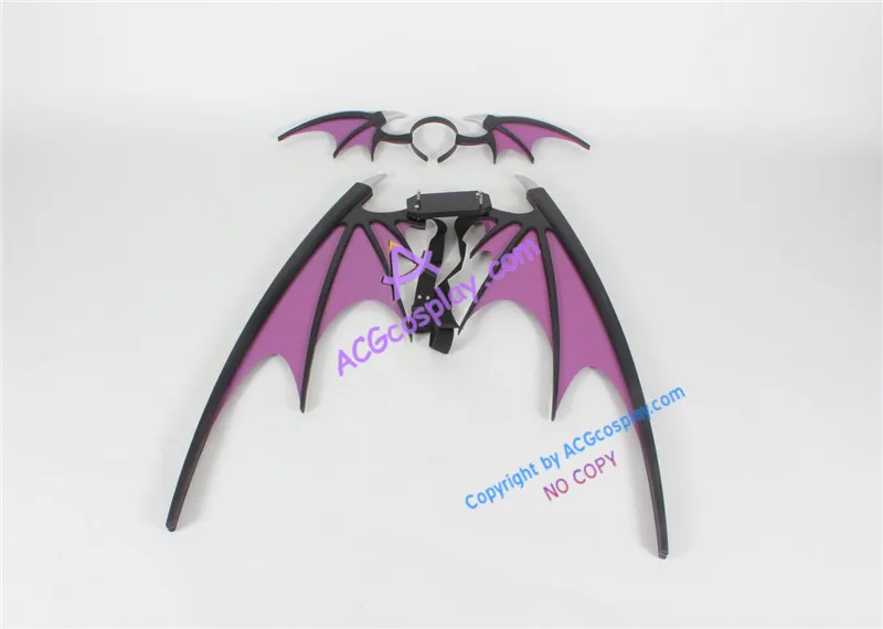 Вампир Темный Сталкер Morrigan Aensland крылья и повязка на голову реквизит для косплея
