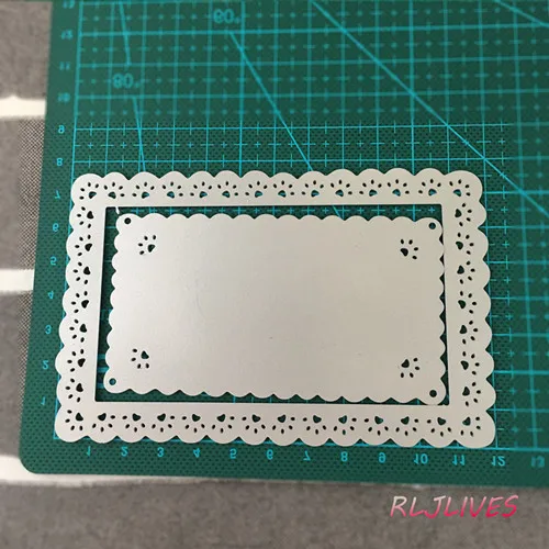 Кружевная рамка и собака металлические режущие штампы DIY Скрапбукинг трафарет для открыток Бумага Ремесло альбом ручной работы украшение - Цвет: Frame