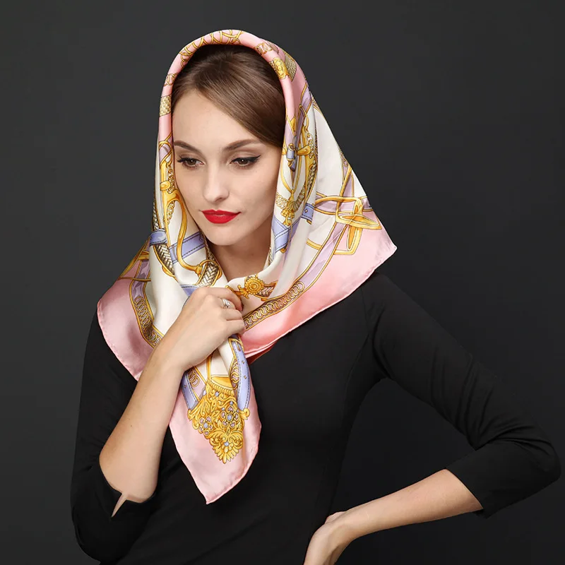 2017 Роскошные Дизайнерские брендовые большие квадратные шарфы для женщин