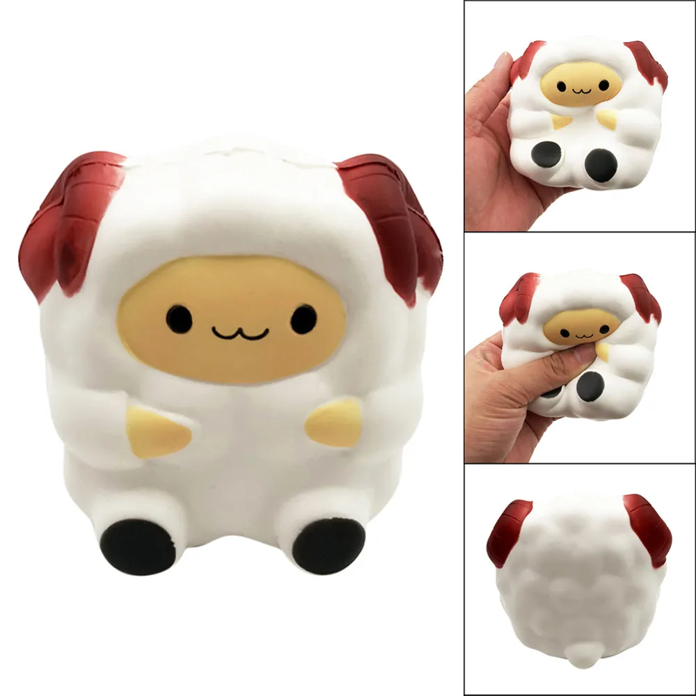 Squishi Kawaii анималы силиконовая игрушка сжимаемая овечка крем ароматическая