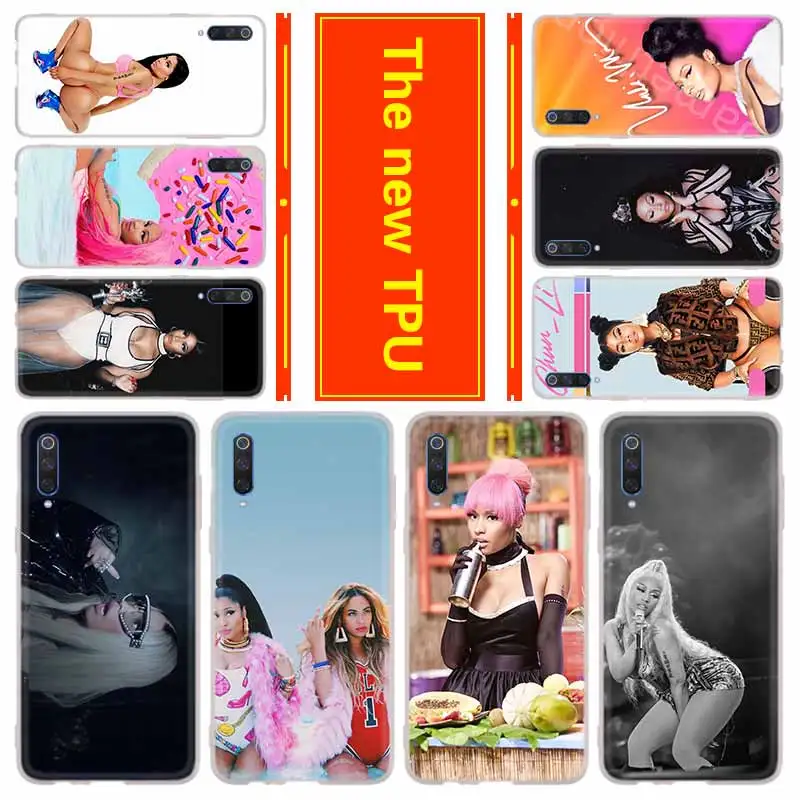 

Soft Silicone Case For Xiaomi Mi 12 11 10 8 A3 A2 Cc9 Lite 9 11Pro 6x Ultra Cover lovely Nicki Minaj