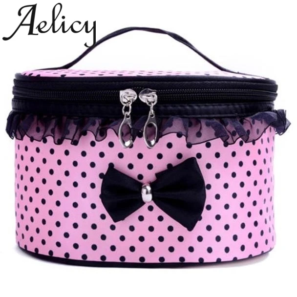 Женский Дорожный Чехол для косметики Aelicy с бантом|Косметички| |