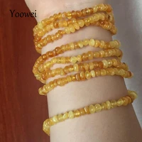 yoowei women amber necklaces genuine original beads long sweater chain necklace 100 real baltic natural amber jewelry wholesale