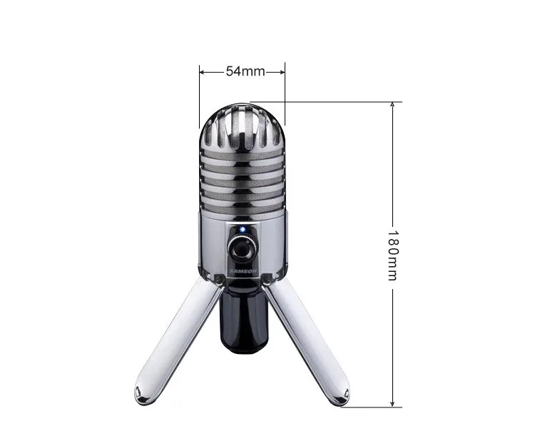 Samson Meteor Mic USB Студийный конденсаторный микрофон и наушники SR850 использование для компьютера домашняя студия или программное обеспечение распознавания голоса