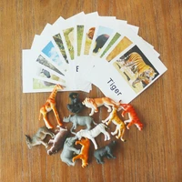 montessori toys montessori animal flash cards preschool learning educational toys for toddlers juguetes brinquedos mi3044h