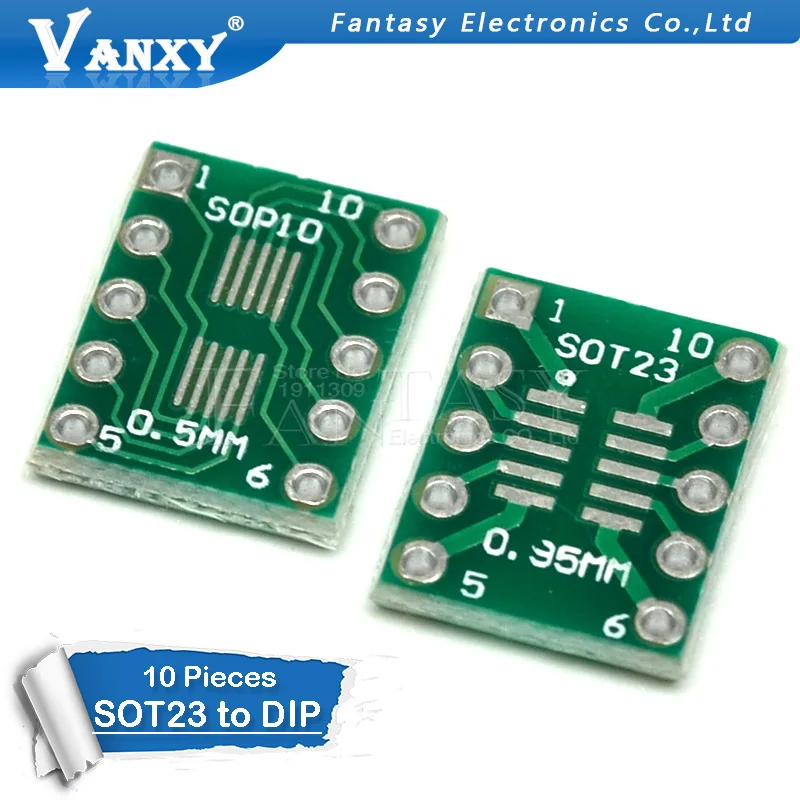 10 шт. SOT23 MSOP10 UMAX к DIP10 печатной платы передачи DIP Pin плата шаг адаптер