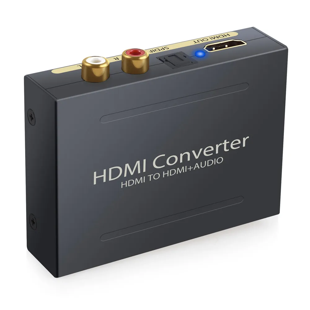 PROSTER для 1080P 5,1 Mini HDMI аудио конвертер HDMI Оптический SPDIF+ RCA экстрактор HDMI сплиттер с 3,5 мм адаптер питания