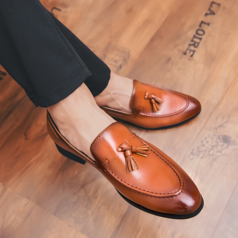 2018 new Men Casual Shoes Summer Leather Loafers Moccasins Slip On Men's Flats Breathable Male Driving 5 | Обувь