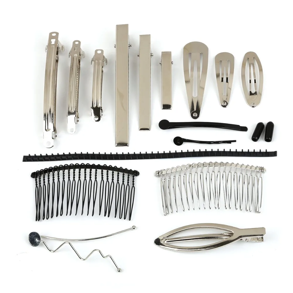 5-50pcs DIY Jewelry Making Rhodium Black Different Size Hair Comb Clips Claw Hairpins Findings Ornaments |