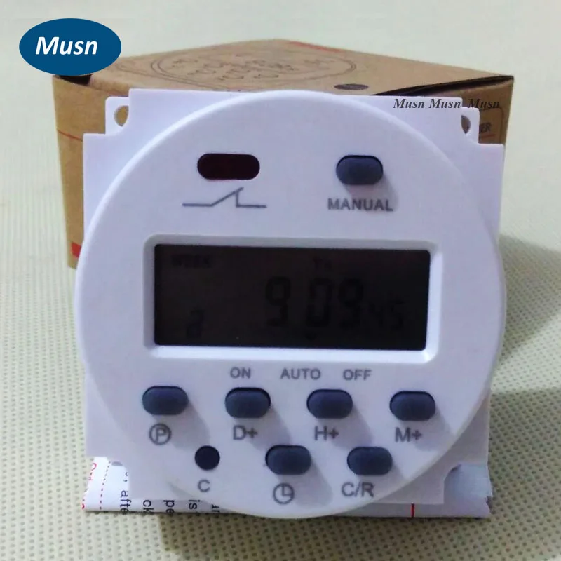 

Электронный таймер 12 В переменного/постоянного тока, программируемый на 7 дней в неделю