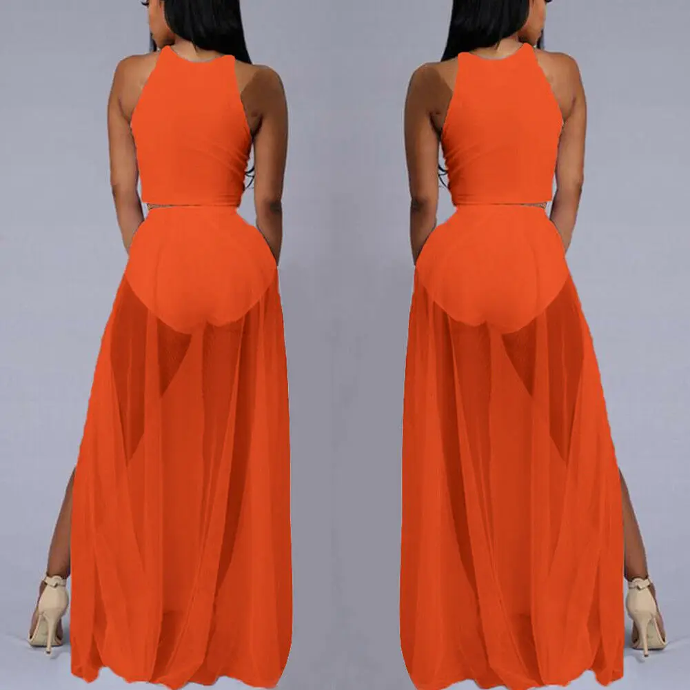 2019 Summer New Fashion Hot Sexy Women Chiffon Long Maxi Skirt High Waist Pleated Boho Beach CH | Женская одежда