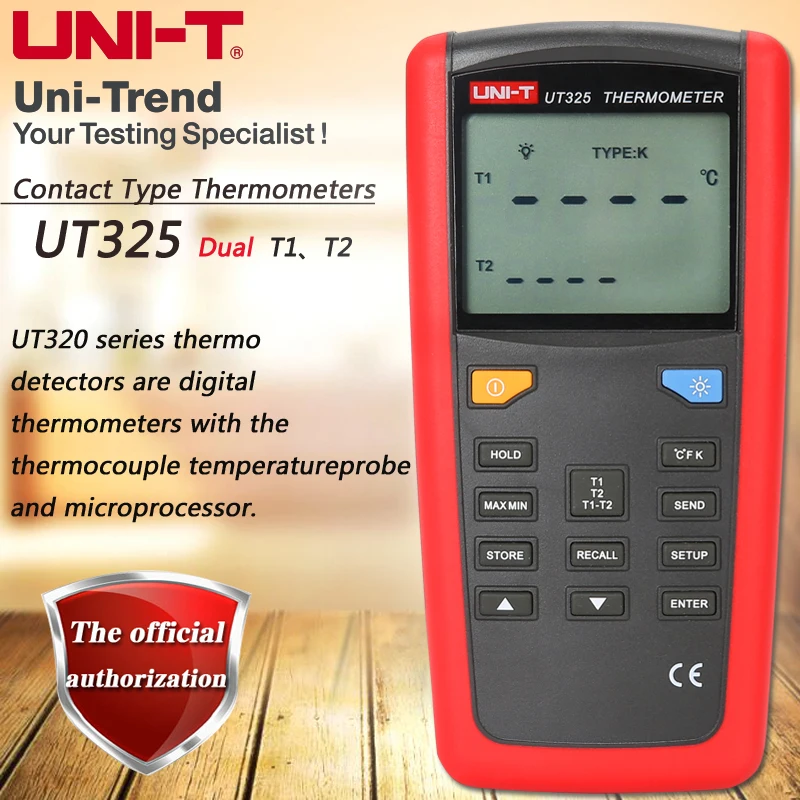 UNI T UT325 свяжитесь с термометр регулятор температуры термопарным цифровой высокий