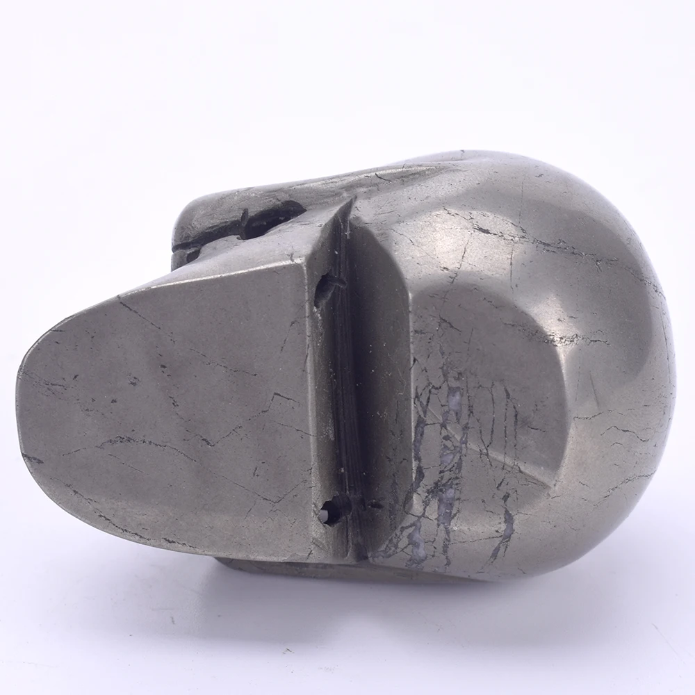 3 ''Хрустальная Статуэтка-Череп натуральный Пирит камень резной кристалл