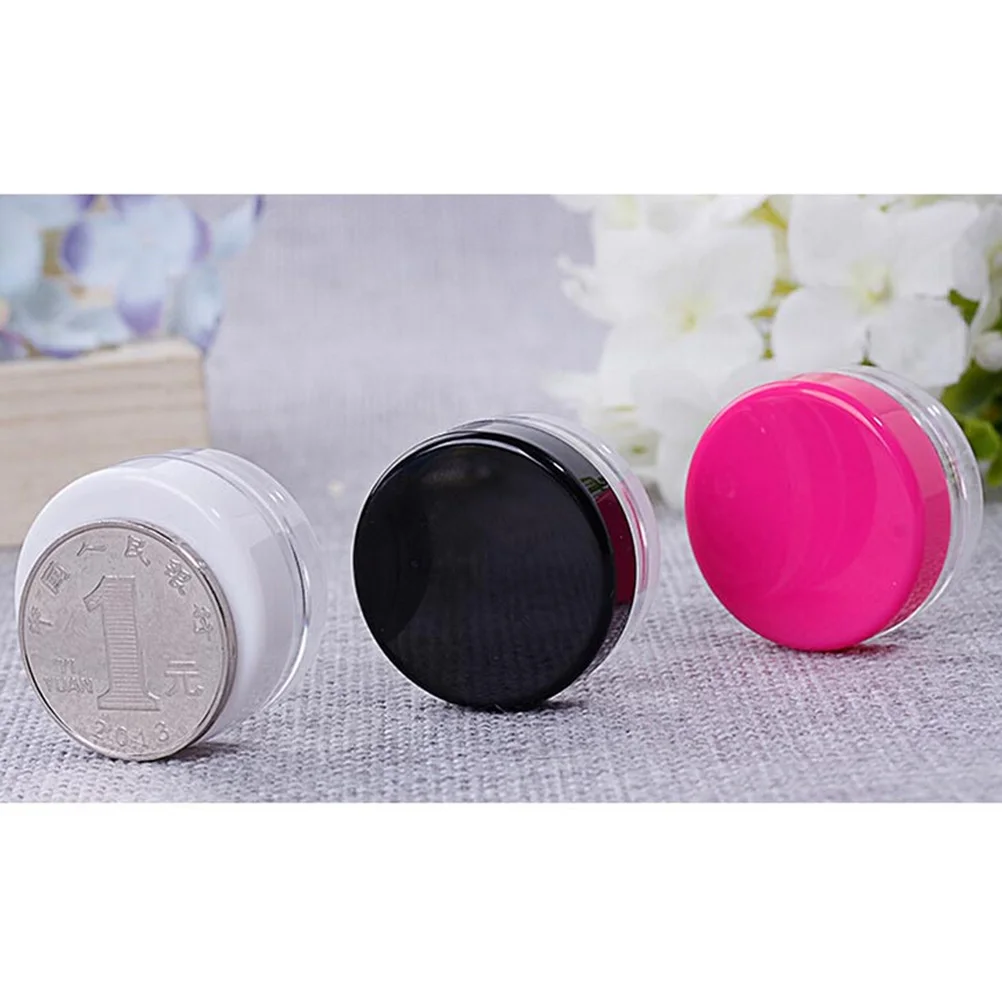 Nail Art Cosmetic Bead Storage Container Round Bottle Transparent Makeup Tools 5g 10Pcs/Set Plastic Empty Jar Pot Box | Красота и