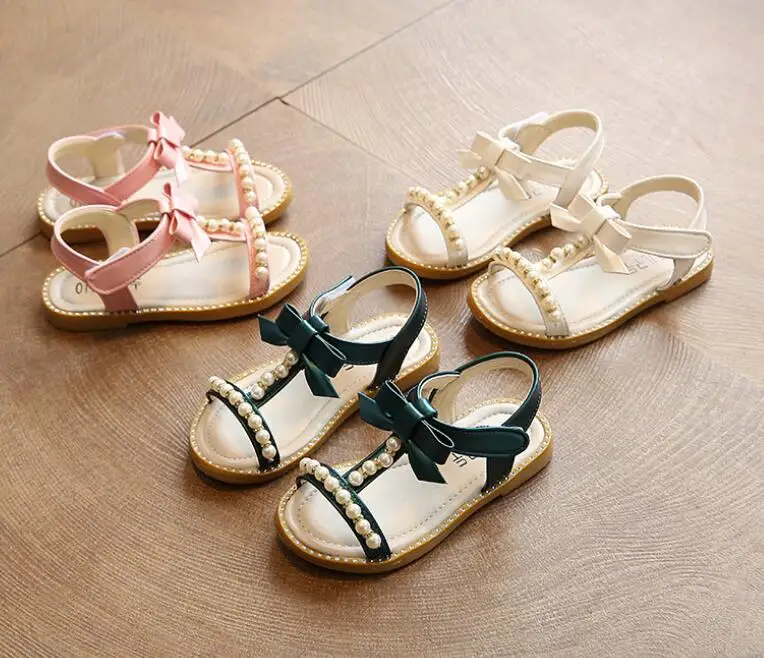 Летние римские сандалии для девочек новинка 2019 корейские принцессы детские с