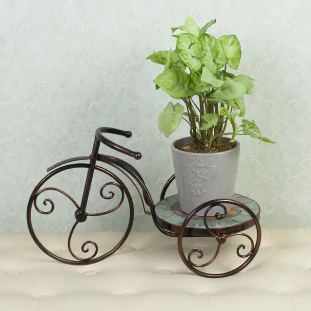 Специальное предложение круглый одиночный цветок мозаика Железный стенд