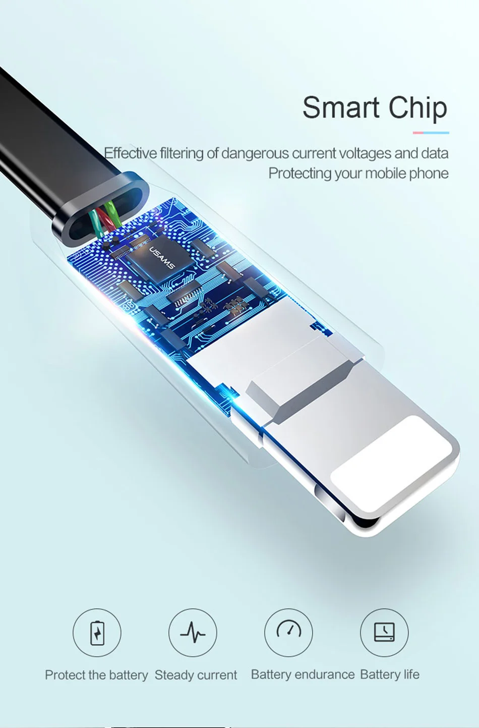 USAMS USB кабель для iPhone type C Microusb зарядное устройство для передачи данных Зарядка Micro USB кабель для Android кабели для мобильных телефонов шнур