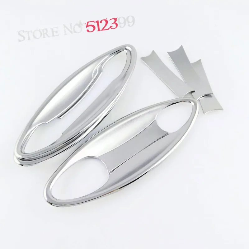 8 * ABS хромированные аксессуары внешняя дверь боковая ручка Чаша Крышка Накладка