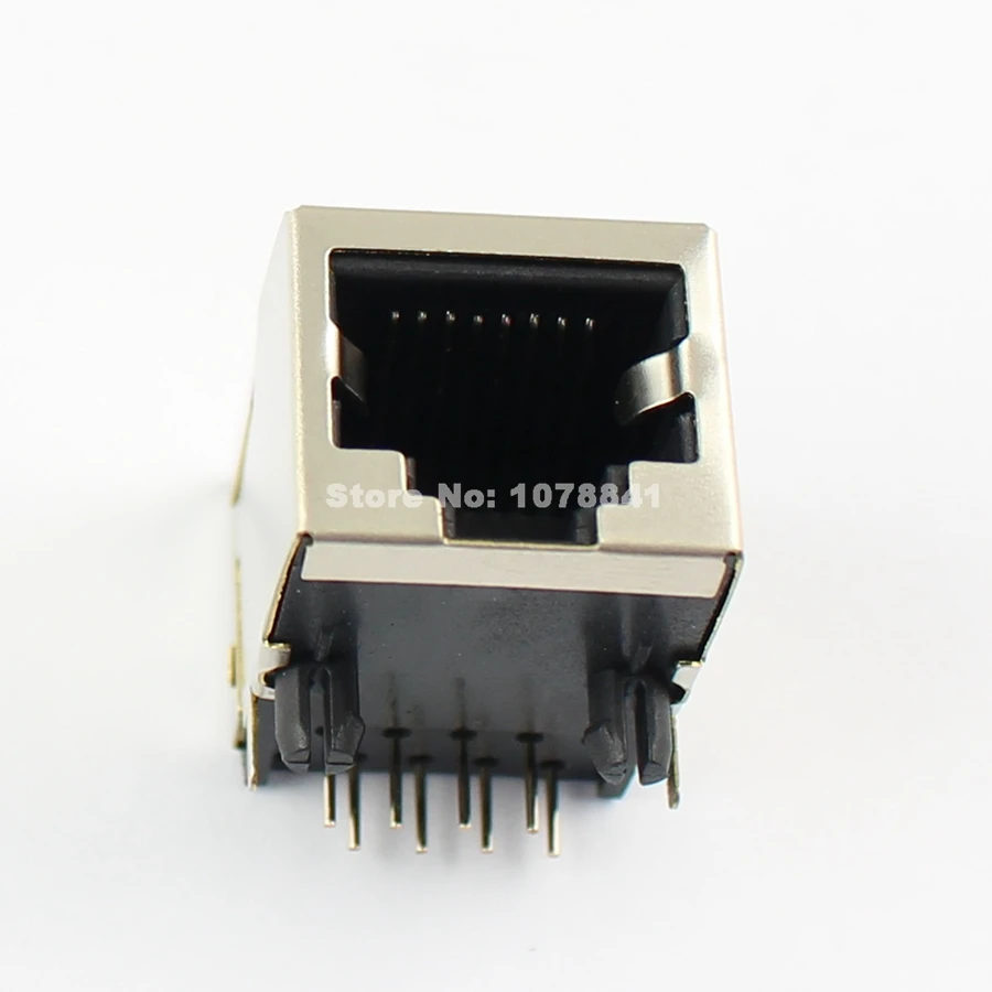 10 шт. RJ45 металлический 8 Pin правый угол гнездо платы разъем|connector rj45|connector 10connector board