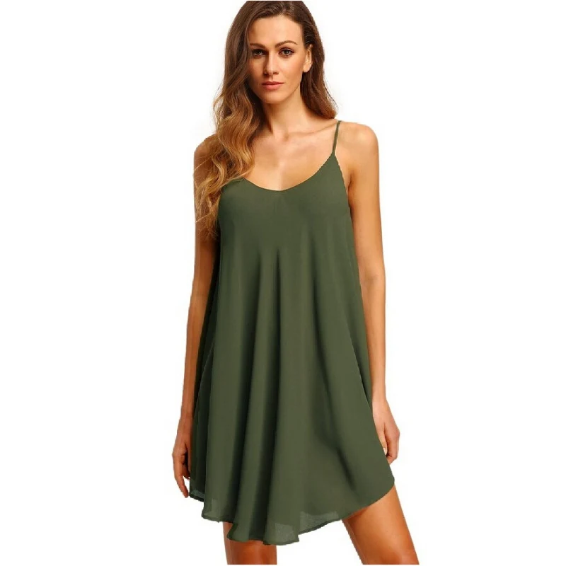 Женское мини платье с v образным вырезом шифоновое повседневное короткое ярких