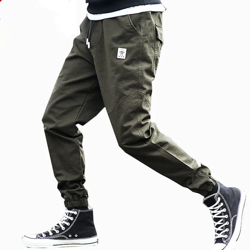 

Men Corduroy Patchwork Pockets Cargo Pants 2022 Harem Joggers Harajuku Sweatpants Hip Hop Streetwear Trousers 5XL 6XL 7XL