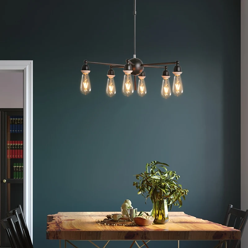 

Loft Style Vintage Retro Lamp LED Hanging Lamp Iron Industrial Lighting Fixture Cafe Bar Hang Lights e27 220V For Decor