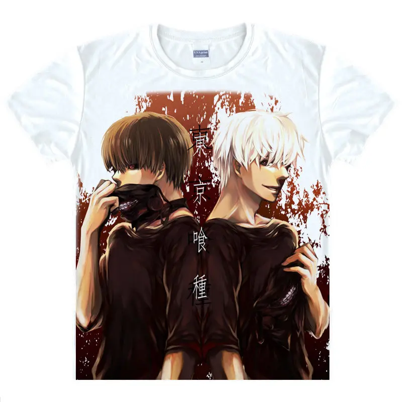 Ken Kaneki футболка Хейз Сасаки рубашка большого размера модная s Мужская Аниме