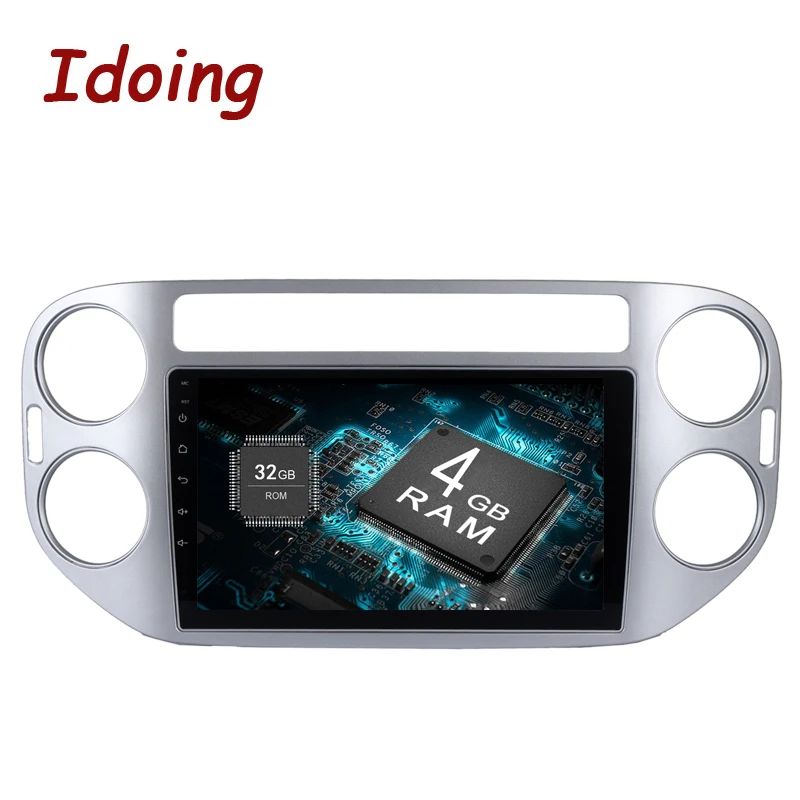 Idoing 1Din 9 дюймов Android8.0 автомобильный мультимедийный плеер для VW Tiguan 2010 2015