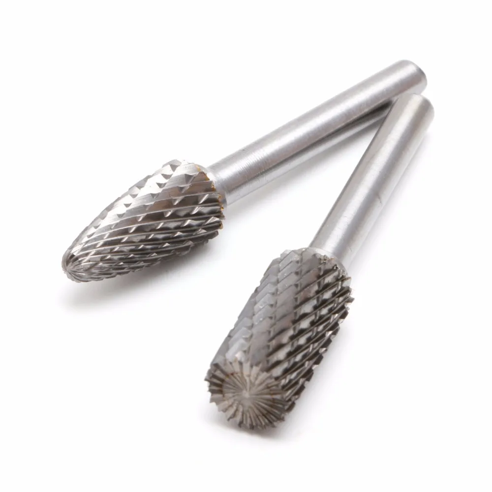 

8Pcs 1/4" Tungsten Carbide Burr Bit 6mm Rotary Cutter Files CNC Engraving Tool