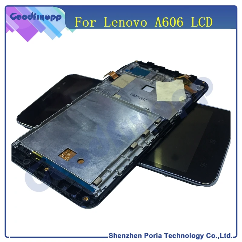 Оригинальный ЖК-дисплей для Lenovo A606 сенсорный экран дигитайзер в сборе с рамкой