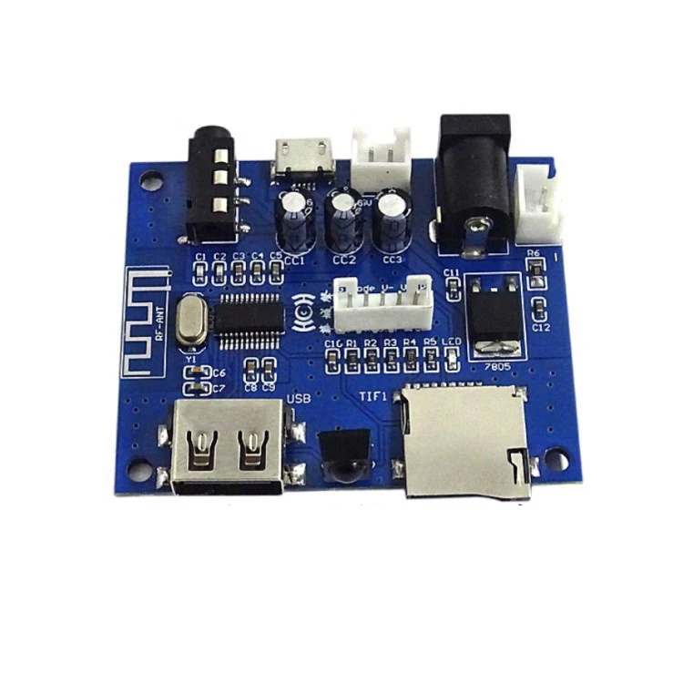 Bluetooth 5 0 аудио приемник модуль 5в 24в 12В U диск/TIF/USB звуковая карта MP3 плеер + ИК пульт