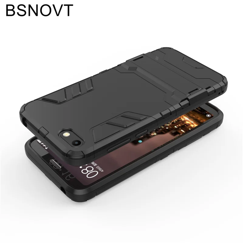 Для Huawei Y5 Prime 2018 чехол силиконовый + пластиковый противоударный для телефона BSNOVT |