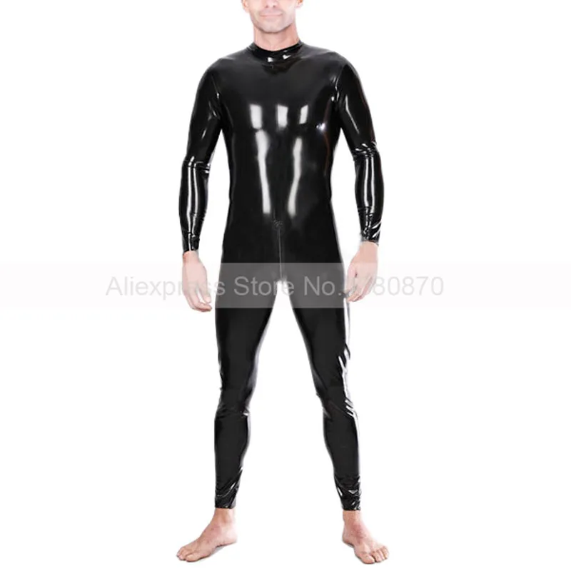 Мужские латексные Боди резиновые костюмы Zentai Catsuit с задней молнией|bodysuit zentai|fetish